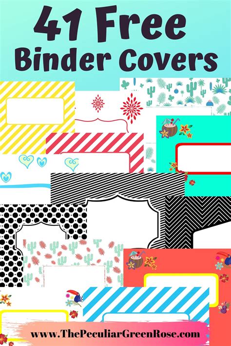 Binder Cover Printables